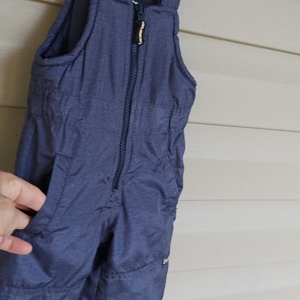 NWOT OshKosh B'gosh Orange and Blue Winter Snowsuit Coat and Bibs 12 Months
